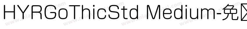 HYRGoThicStd Medium字体转换